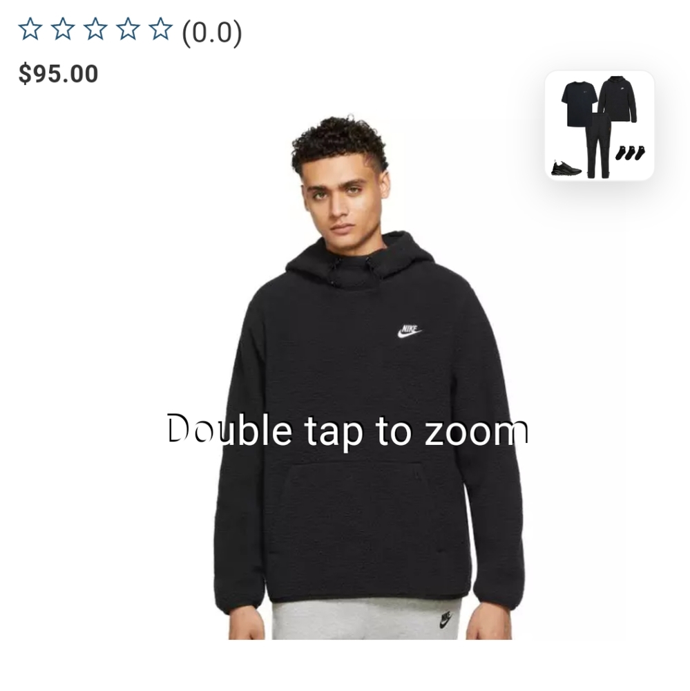 Nike Sherpa pull over hoodie